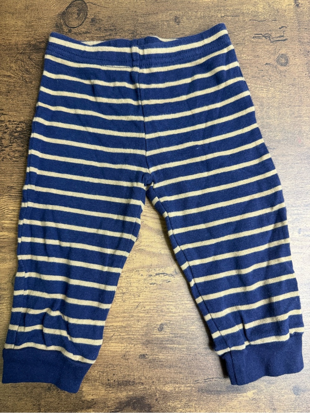 ⭐️5 for $20⭐️ Carter's Striped Navy and Gold Knit Baby Pants 6-9M